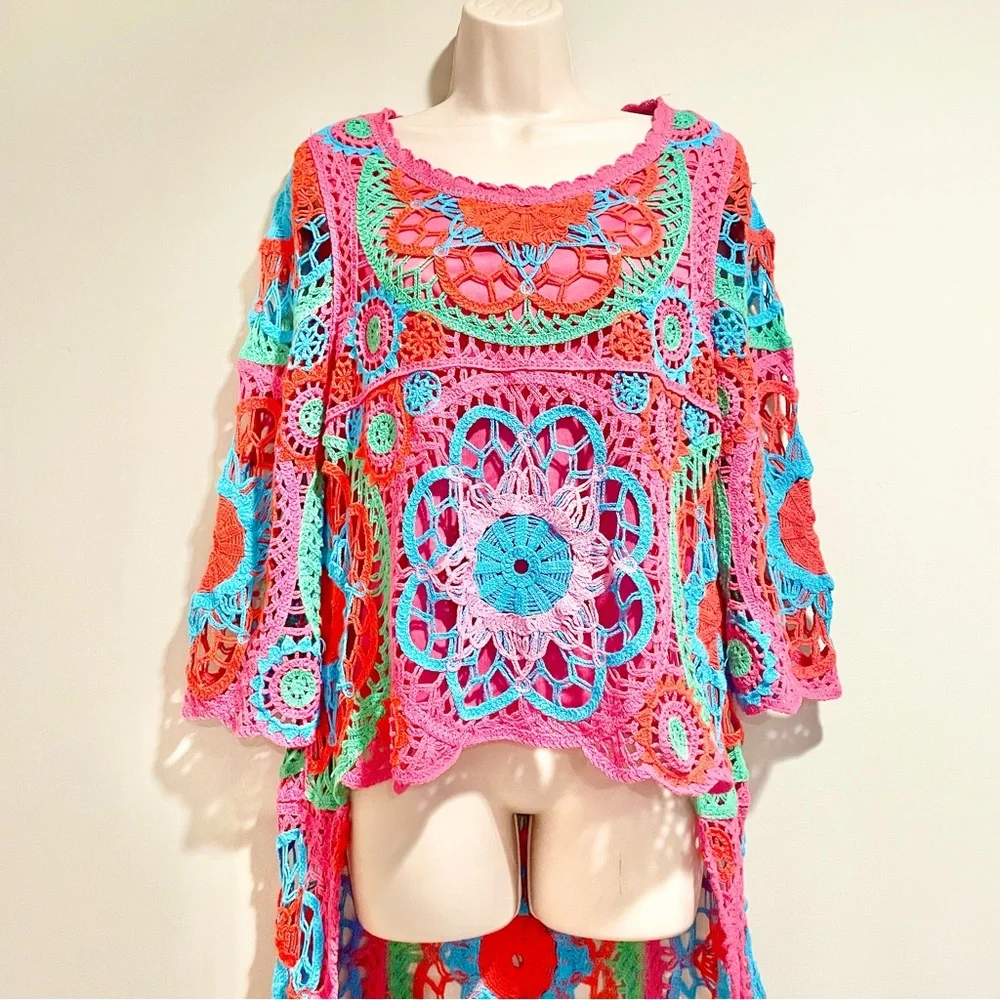 NEW Crochet high-low top - Picture 6 of 9